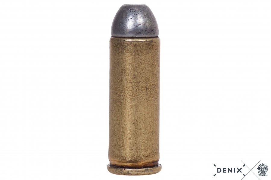 Set of 6 decorative bullets .45 original size brass-colored