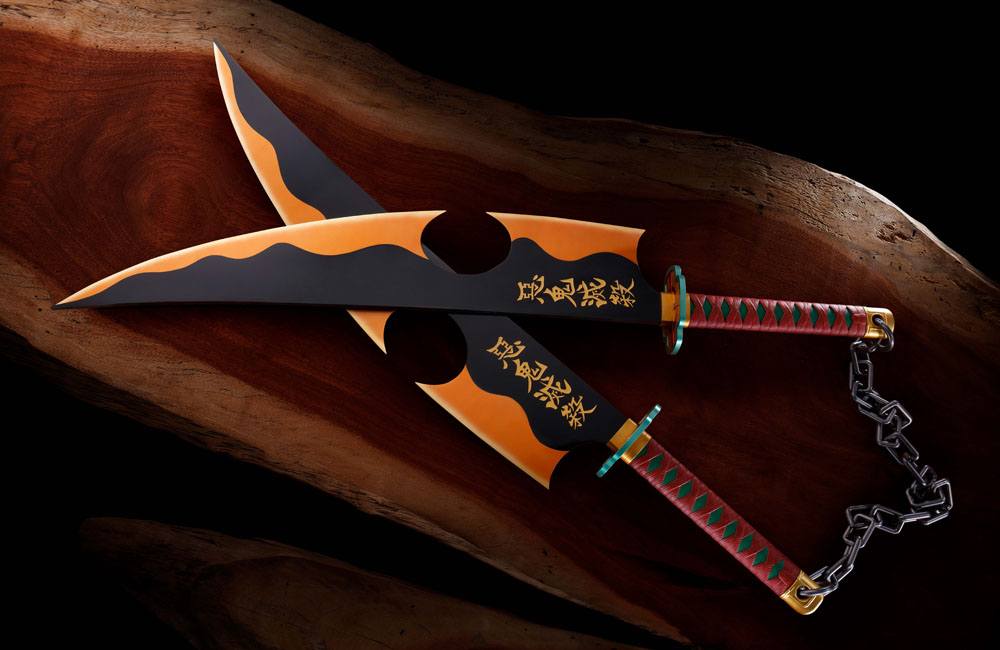 Demon Slayer: Kimetsu no Yaiba Proplica Replicas 1/1 Nichirin Swords (Tengen Uzui)) 110 cm
