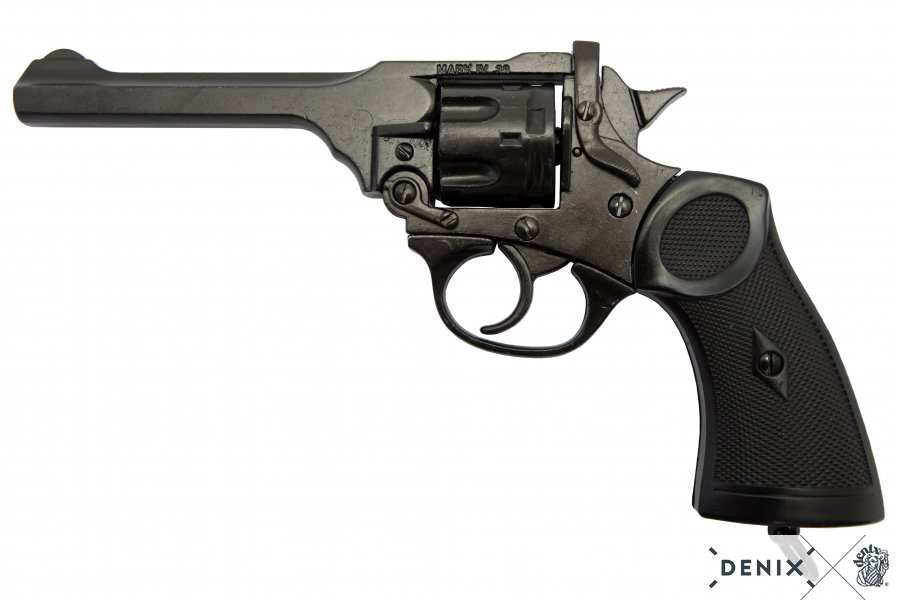 Webley MK 4 Revolver schwarz, die Waffe des Abenteurers Jones