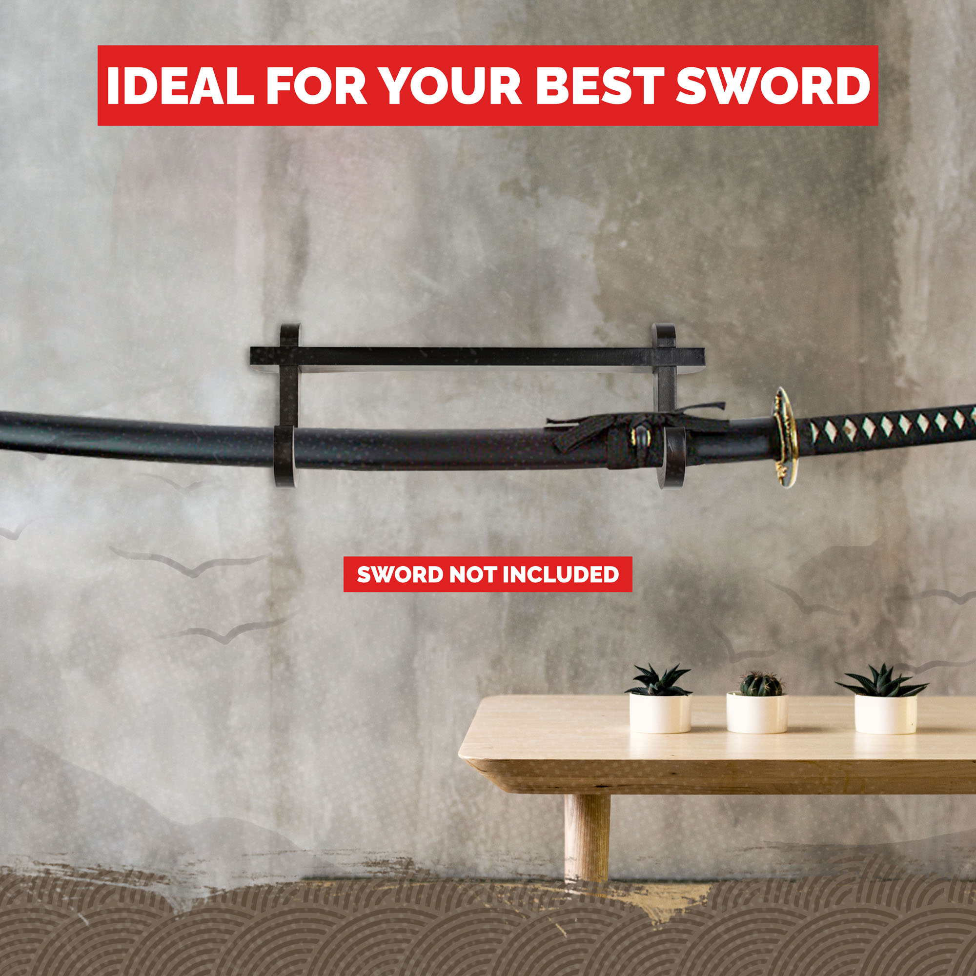 Wandhalter für 1 Samuraischwert