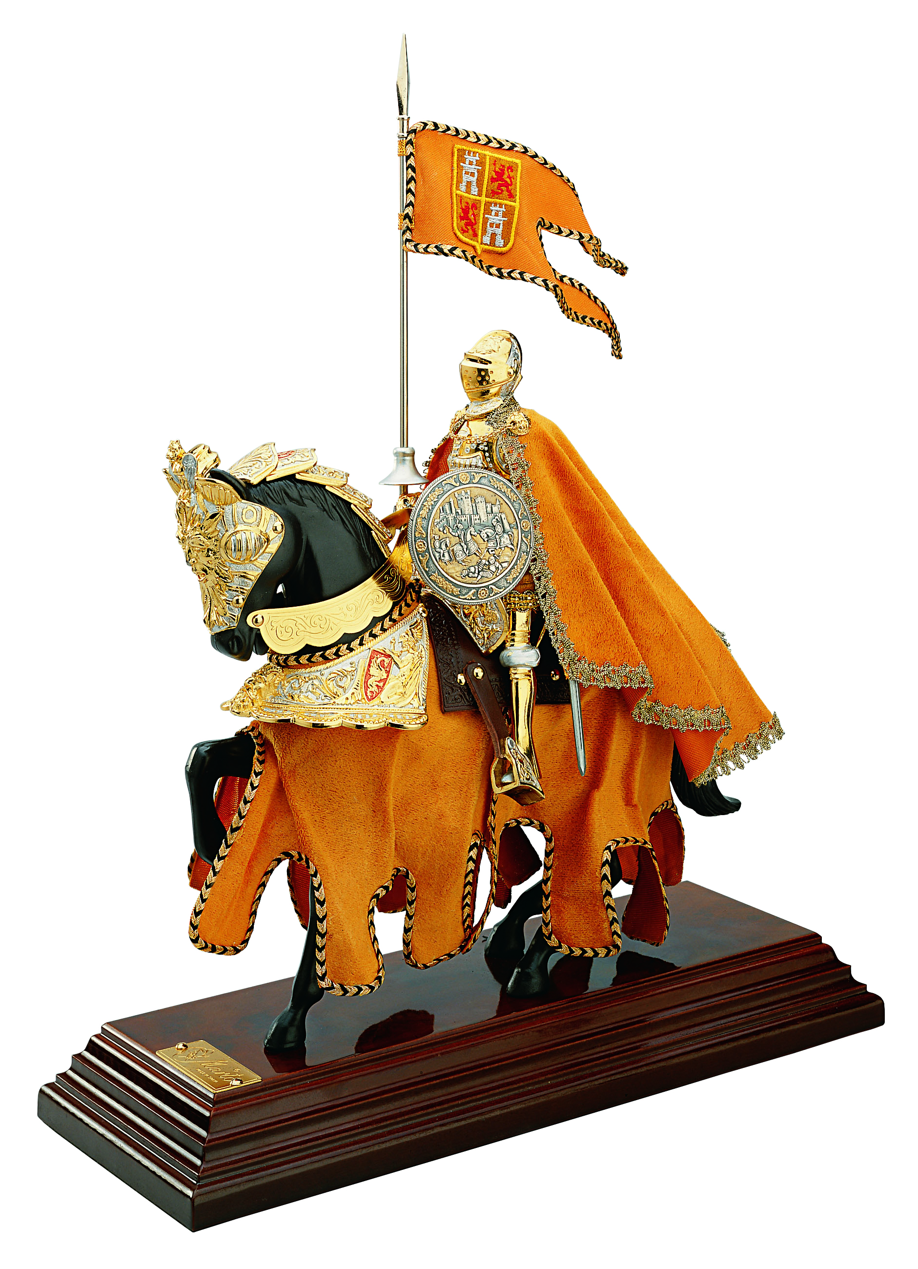 Miniatur Ritter El Cid auf Pferd