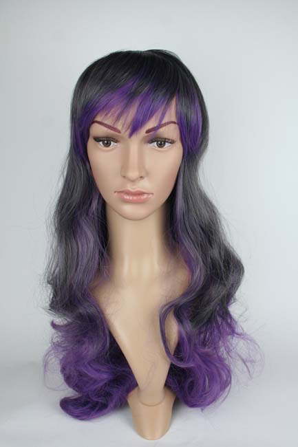 Standard Wig – Purple/Gray - Long