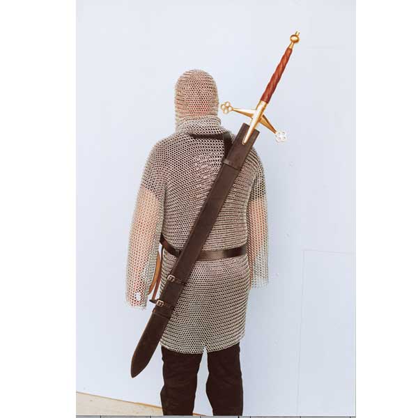 Shoulder strap for longswords with scabbard