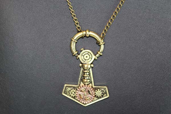Steampunk Pendant with Necklace - Anchor