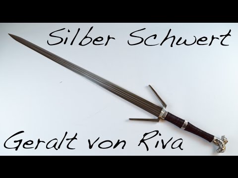 Witcher - Silber Schwert mit Scheide