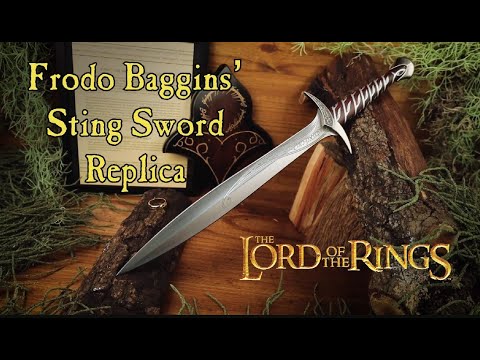 The Lord of the Rings - Sting Sword with Wall Plaque