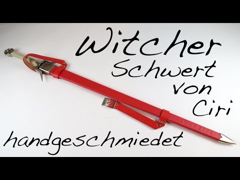 Witcher - Zireael Schwert von Ciri handgeschmiedet mit Scheide