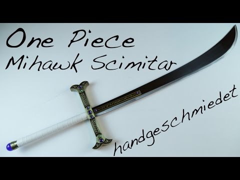 One Piece Mihawk Scimitar - handgeschmiedet